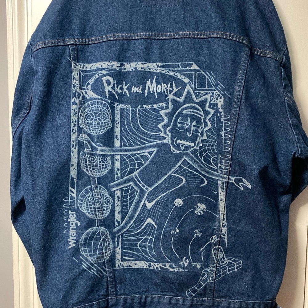 Wrangler x Rick And Morty Limited Edition Mens Laser Jeans Trucker Jacket XXL